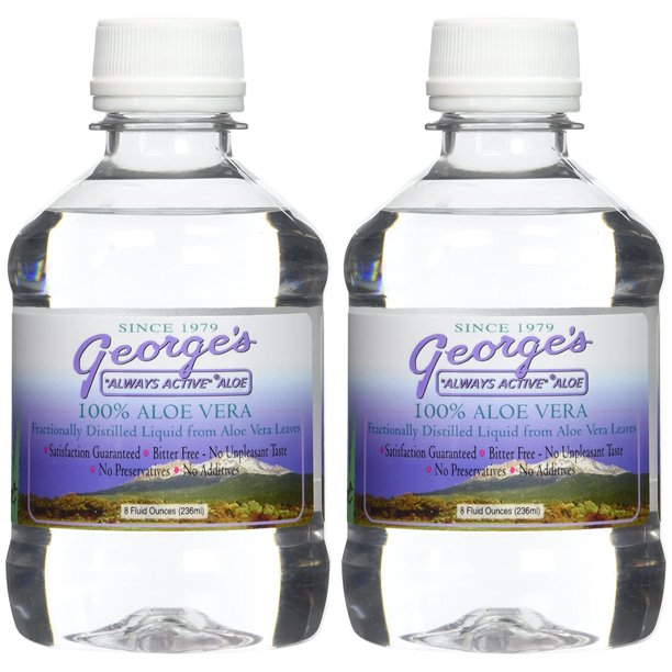 Aloe 100 Aloe Vera Liquid 8 fl. oz.(Pack of 2 )