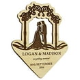 thumbnail image 2 of Personalized Save The Date Wooden Engraved Magnets 40 Rustic Wedding Annoucement, 2 of 2