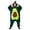 4Green, variant on Xijirk Onesie Pajama Hooded Zip up Fleece Jumpsuit with Strawberry Embroidery and 3D Character Hood for Halloween Party and Loungewear,Red,M