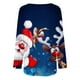 thumbnail image 4 of Tops de Otoño Para Mujer Tops Con Estampado de Navidad Moda Casual Manga Larga Cuello Redondo Blusa Suelta Camisas Odeerbi ODB181409, 4 of 5