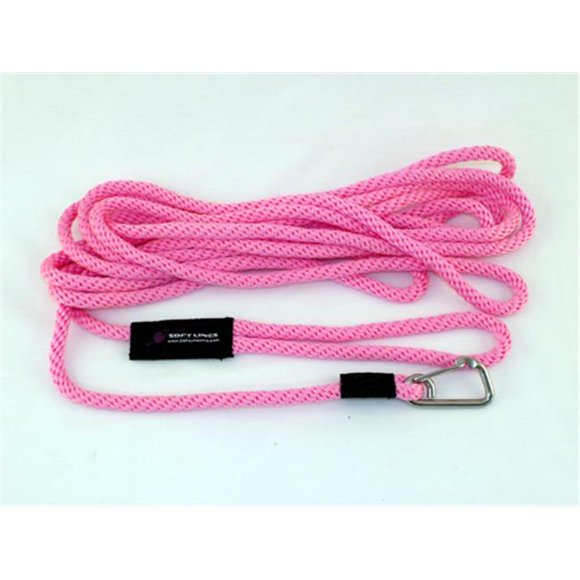 Soft Lines PSW10650HOTPINK Floating Dog Swim Snap Leashes 0.37 In. Diameter By 50 Ft. - Hot Pink