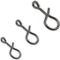 thumbnail image 1 of Broches rápidos sin nudos para pesca con mosca, broches sin nudos, broche de conexión de cambio rápido para moscas, anzuelos y señuelos, Color negro, paquete de 100, 1 of 5
