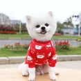thumbnail image 3 of Cute Cartoon Printing Pattern Short Sleeve Pet Pullover Shirt Clothing for Dog Cat, 3 of 8