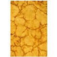 thumbnail image 1 of Tapis Contemporain en Laine Dorée Teintée Abstraite, 1 of 3