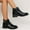 Black, variant on Bnwani Boots Women New Fall Fashion Thick Chunky Versatile Boot Black Size 5.5