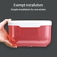 thumbnail image 4 of Kearding Caja de pañuelos Universal para baño montada en la pared, almacenamiento impermeable, servilletas de papel higiénico, toallero facial para Juegos de accesorios de baño Rosado Kearding HA067212-01, 4 of 6