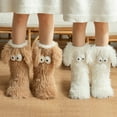 thumbnail image 5 of Women Fuzzy Socks Cozy Soft Fluffy Cute Animal Slipper Socks Sleeping Warm Socks Christmas Gift for Girls, Cute Sleeping Socks for Warmth at Home Floor Socks, 5 of 6