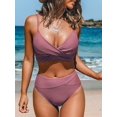 thumbnail image 2 of Maillot de Bain une Pièce pour Femme à Volants, Lacé, Tenue de Plage, Contrôle du Ventre, Costume de Bain, 2 of 4