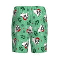 thumbnail image 2 of Haiem Christmas French Bulldog Men's Pajama Short with Soft Woven Cotton Elastic Waistband Sleep Short-Medium, 2 of 9