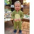 thumbnail image 6 of RUINIXCW Nebworn Baby Halloween Dinosaur Costume Infant Baby Girl Boy Halloween Outfit Fall Winter Jumpsuit Waffled Jumpsuit Long Sleeve Hood Romper, 6 of 10