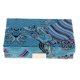 thumbnail image 4 of Estuche de lápiz labial retro de moda en estuche rígido de brocado de seda de tela con soportes de espejo Zulema caja de almacenamiento de labios, 4 of 8
