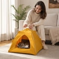 thumbnail image 4 of Personalized Indoor Dog Tent House Pet Tent Bed for Small Dog Cats Puppy，Soft Cushion, 4 of 9