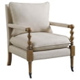 thumbnail image 4 of Miekor Furniture Beige Wooden Accent Chair with Turned Legs W5U436, 4 of 6