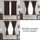 thumbnail image 5 of Jiuzhen Cortinas Opacas Con Alzapaños – Cortinas Con Aislamiento Térmico Que Bloquean La Luz Y Reducen El Ruido, Cortinas Con Ojales Para Dormitorio Y Sala De Estar, Juego De 2 Paneles De 42 X 54 Pulg, 5 of 5