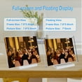 thumbnail image 4 of shiyou-Acrylic Picture Frame 7x5 Inch Picture Floating Display Clear Magnetic Acrylic Frame Double Sided Photo Frame for Desktop Stand (Clear (1 Pack), 5X7), 4 of 4