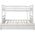 thumbnail image 4 of Harper & Bright Designs Twin Over Full Bunk Bed with Ladder and Storage Drawers Bunk Bed Frame, 4 of 7