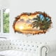 thumbnail image 2 of Pegatinas de pared 3D ATARDECER (50*70CM cm) I Adhesivo de pared paisaje playa mar océano palmera I Decoración para salón dormitorio cocina pasillo puerta entrada adultos, 2 of 5