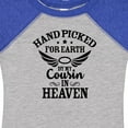 thumbnail image 4 of Inktastic Handpicked for Earth by My Cousin in Heaven with Angel Wings Boys or Girls Baby Bodysuit, 4 of 5