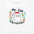 thumbnail image 4 of Inktastic My Second Christmas Santa with Candy Canes Girls Baby Dress, 4 of 5