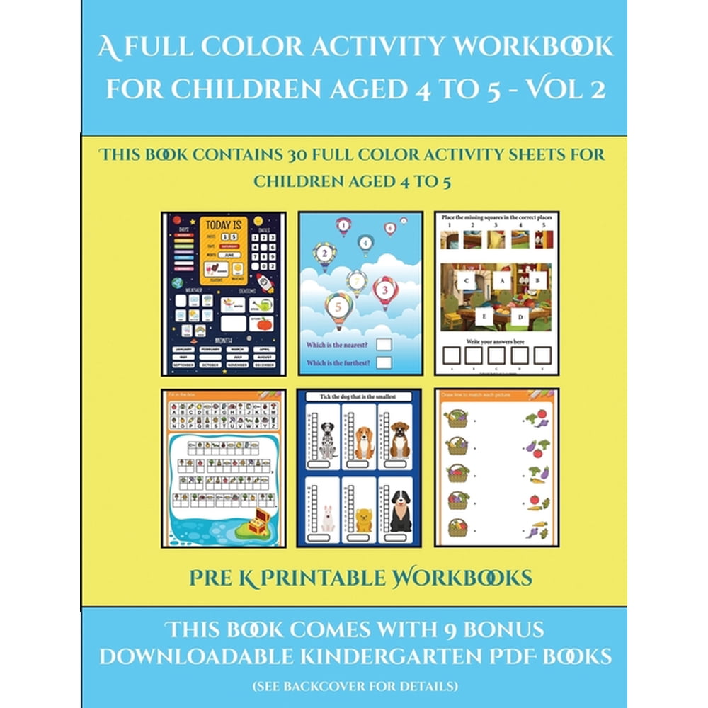 Pre K Printable Workbooks Pre K Printable Workbooks A Full Color