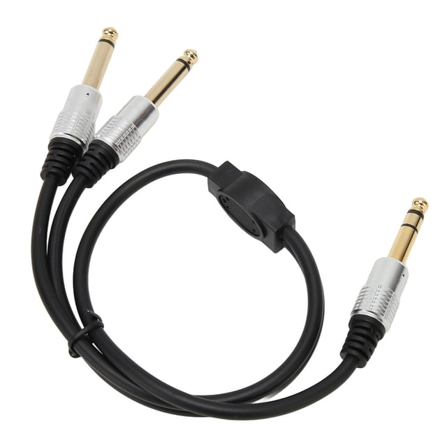 Cable divisor en Y de 6,35 mm a doble 6,35 mm Nikou