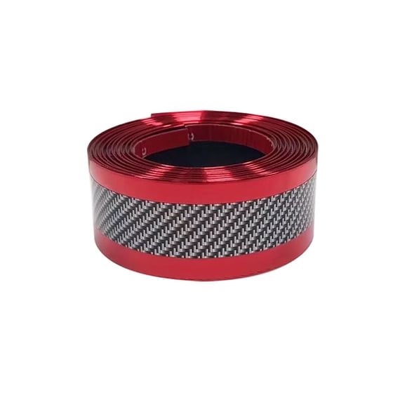 Protector de umbral de puerta de goma con fibra de carbono para coche, 3 cm x 1 m, antiarañazos, flexible y cortable, para SUV, camionetas y parachoques