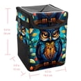thumbnail image 5 of Owl Foldable Car Trash Can with Lid, Leak-proof Mini Trash Can, Hanging Storage Bag, Car Trash Bin, 5 of 6