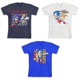 thumbnail image 5 of Sonic The Hedgehog Game Face Youth 3-Pack Crew Neck Short Sleeve T-shirts, 5 of 6