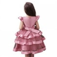 thumbnail image 3 of Toddler Girls Dress Princess Wedding Pageant Lace Ruffle Tulle Party Birthday Gown, 3 of 7