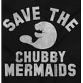 thumbnail image 2 of Save Chubby Mermaids Funny Manatees Unisex Fleece Graphic Zip Up Hoodie Brisco Brands 2X, 2 of 5