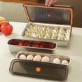 thumbnail image 4 of MOMOJIA Rectangular Kitchen Container Box Steel Bacons Tray Organizers with Airtight Lid, 4 of 9
