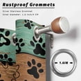 thumbnail image 2 of Outdoor Curtains for Patio Waterproof, Teal Green Brown Outdoor Privacy Panels Grommet, Farmhouse Dog Paw Vintage Blackout Outside Curtains for Porch/Cabana/Pergola/Gazebo 54"x108", 2 Panels, 2 of 8