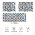 thumbnail image 2 of Yayeee Pillowcase Standard Size Set of 2 Satin Wrinkle Resistant Pillow Case, Blue Checkered Daisy, 2 of 8