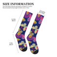 thumbnail image 2 of Lsque Paint Butterflies Pattern Sport Compression Socks for Men & Women 15-20 mmHg Knee High Nurse Pregnant Running Medical and Travel Athletic, 2 of 6