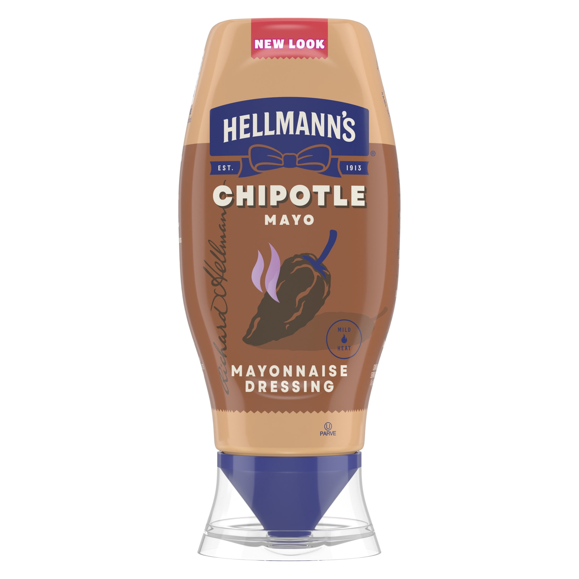 (2 pack) Hellmann's Mild Chipotle Mayonnaise Dressing, 11.5 fl oz Squeeze Bottle