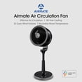thumbnail image 4 of Ventilador de circulación de aire Youpin Airmate, volumen de aire grande vertical de 7 pulgadas, 4 of 8