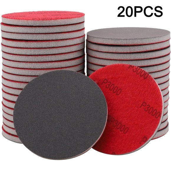 20Pcs 75Mm Sanding Sponges 180-3000Grit Sanding Pads Wet/Dry Sandpaper For Wood Metal Grinding Polishing Paint Removal 3000 Grit