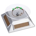 thumbnail image 3 of Yesbay Solar Display Stand 360 Degrees Rotation Energy-Saving ABS Revolving Platform Display Base for Showcase, 3 of 8