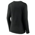 thumbnail image 3 of Women's Black San Antonio Spurs Alternate Logo V-Neck Long Sleeve T-Shirt, 3 of 3