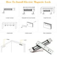 thumbnail image 2 of yeacher 280KG Magnetic Concealed Door Lock, Single Door Electromagnetic Lock, Access Control System, Model AD-280AB, Metal Construction, 12V DC, 320mA, Power-On Lock, Power-Off Open, Suitable for, 2 of 6