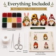 thumbnail image 6 of 3D Beaded Patriotic Gnome Craft Kit, DIY Handmade Bead Embroidery Set with Full Materials & Instructions, 4 PCS Beadwork Craft Kit for Beginners Adults, Beaded Ornament Art Supplies & Gift, 6 of 8