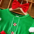 thumbnail image 5 of Wuxian Christmas Children Kids Girls Teenagers Outfits Sets Long Sleeve Princess Dress Green Outfits Sets Stylish Dailywear For Toddler, 5 of 8