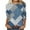3Navy, variant on PuLe Blouses For Women Color Block Patchwork Shirts for Women 3/4 Sleeve Loose Crew Neck T Shirts Fall Summer Casual Soft Blouses