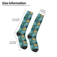thumbnail image 5 of Balery Tropical Leaves Printed Novelty Socks Men's Women's Crew Socks Sports Socks Knee High Socks Cotton Socks Quirky and Cool Socks, 5 of 9