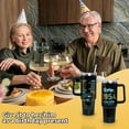 thumbnail image 2 of Happy 70th Birthday Gifts for Men, 40 oz Tumbler with Handle and Straw Lid, 70 Years Old Gifts Idea for Her, Seventy Birthday Present Back in 1954 Tumbler Cup（White）, 2 of 6