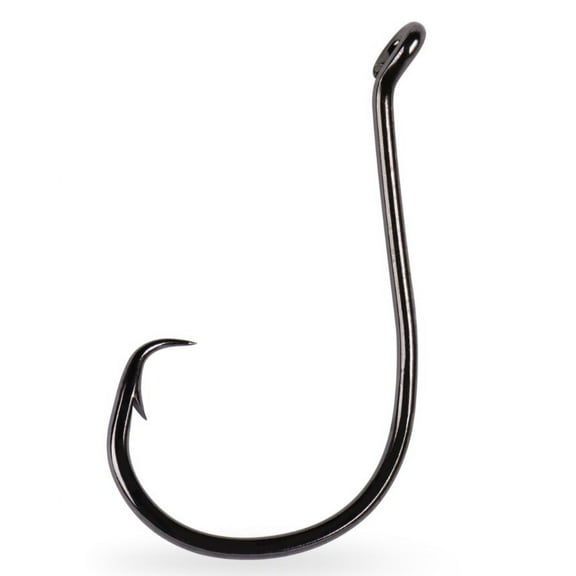 Mustad Offset Octopus Hook (Black Nickel) - Size: 6/0 6pc