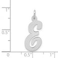 thumbnail image 2 of FJC Finejewelers 14 kt White Gold Large Script Letter E Initial Charm, 2 of 6