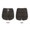 thumbnail image 5 of Vsdgher Mardi Gras Fleur de Lis Print Women's Running Double Layer Shorts High Waisted with Pockets Elastic Yoga Workout Athletic Gym Sports, 5 of 8