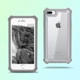thumbnail image 3 of iPhone 7 Plus Case, iPhone 8 Plus Case, Cellularvilla Heavy Duty Transparent 3in1 Hybrid Shockproof Hard Clear Back Soft Bumper Rubber Protection Cover For Apple iPhone 7 Plus / 8 Plus, 3 of 4