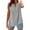 A-Grey291, variant on XIAONU 2025 Summer Sleeveless Linen Tank Top Casual Button V Neck Tunic Blouse Women Basic Shirt